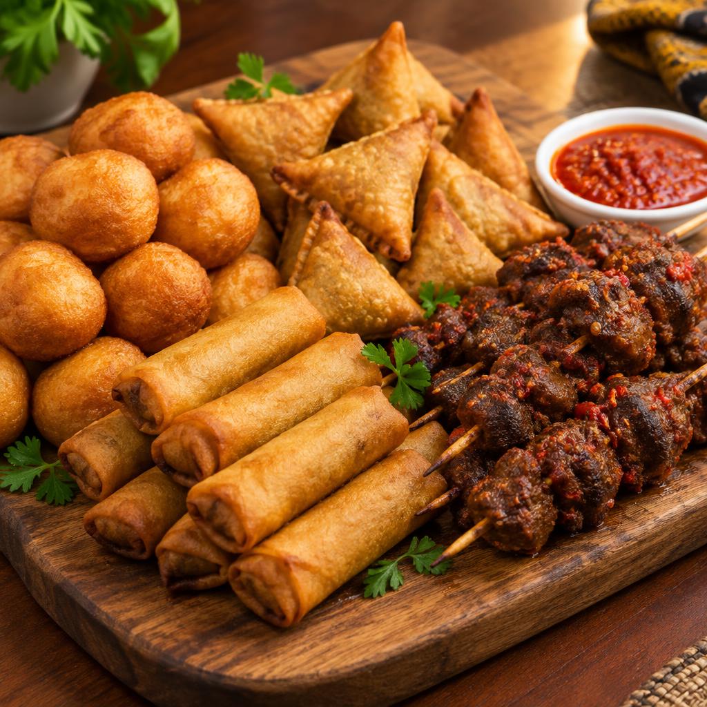 Small chops platter